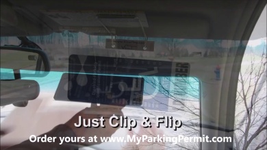 VisorTag Magnetic Parking Permit Holder and Protector, Horizontal