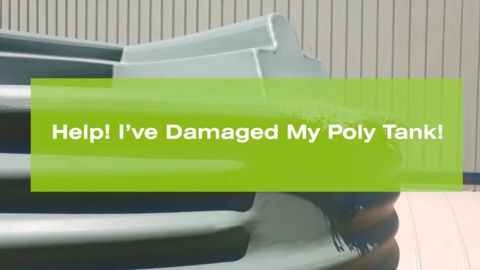 How do I repair poly water tanks?