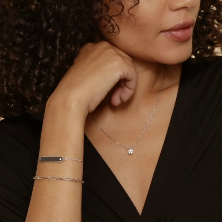 Devon 7 in. Paperclip Chain Bracelet (Large) in Silver