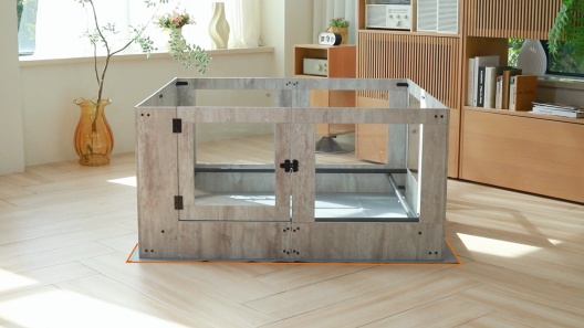 BingoPaw Tempered Glass Whelping Box Dog Pen