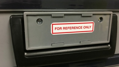 For Reference Only, 1/2" x 2", 4 Mil Flexible Vinyl