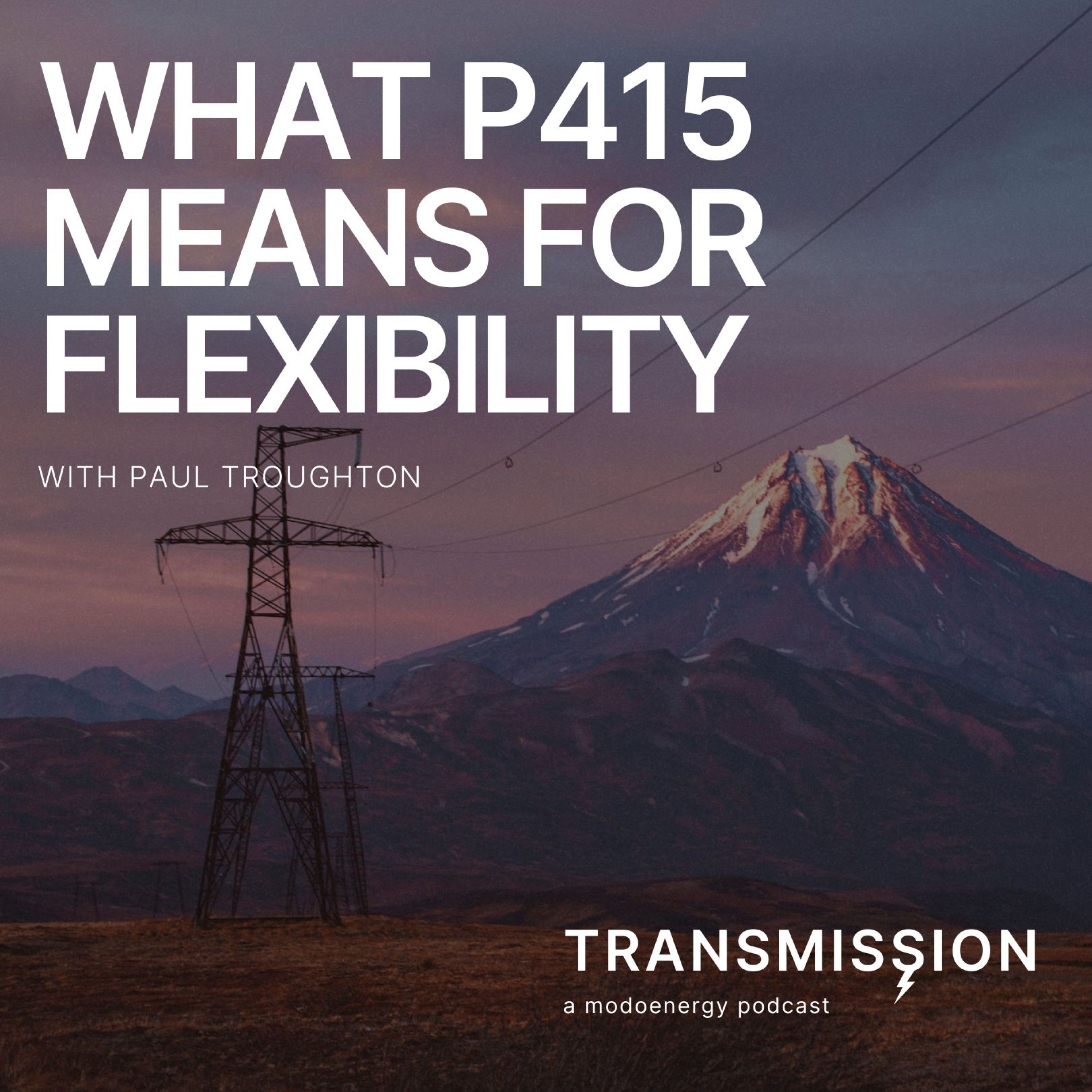 What P415 means for flexibility with Paul Troughton (Senior Director of Regulatory Affairs @ Enel X) - podcast episode cover