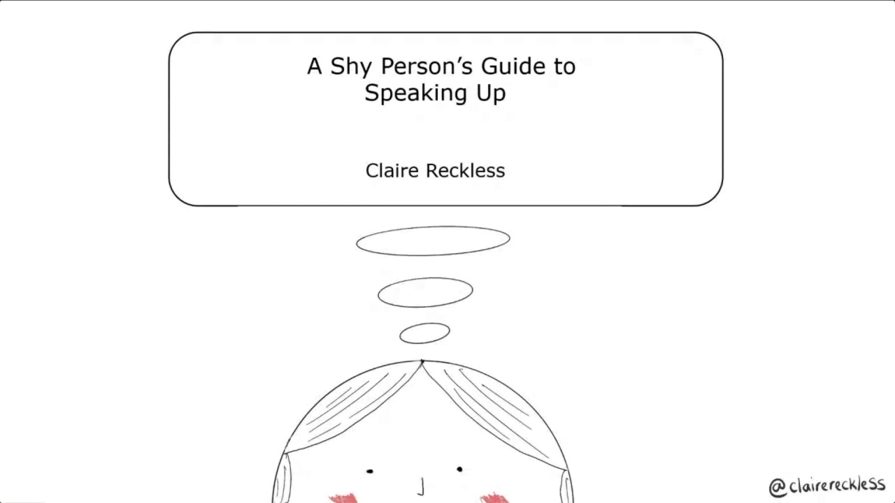 A shy persons guide to speaking up with Claire Reckless image