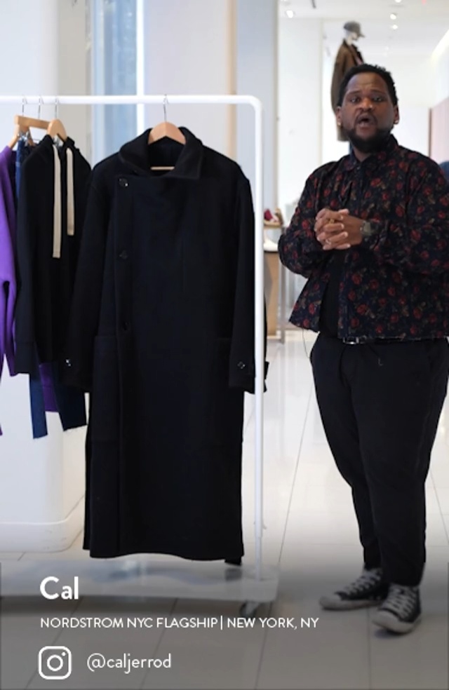 Lemaire Belted Wool Wrap Coat | Nordstrom
