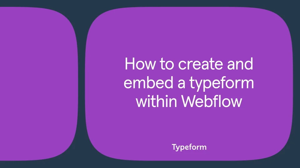 Adding Typeform to your Smart Builder Page – Documentation