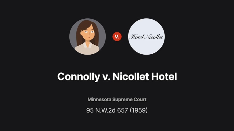 Connolly v. Nicollet Hotel