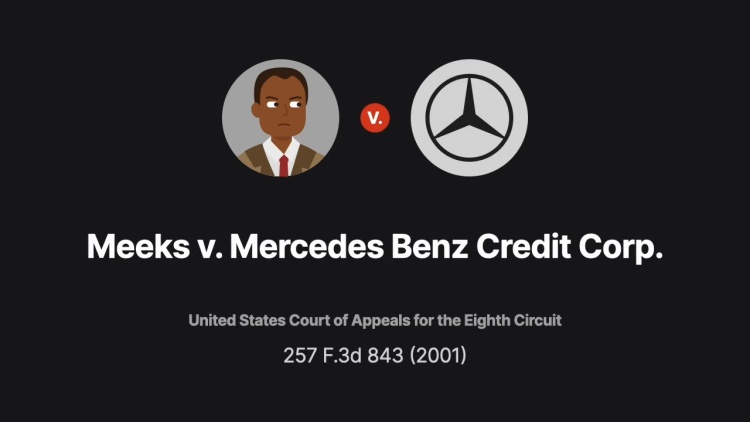 Meeks v. Mercedes Benz Credit Corp.