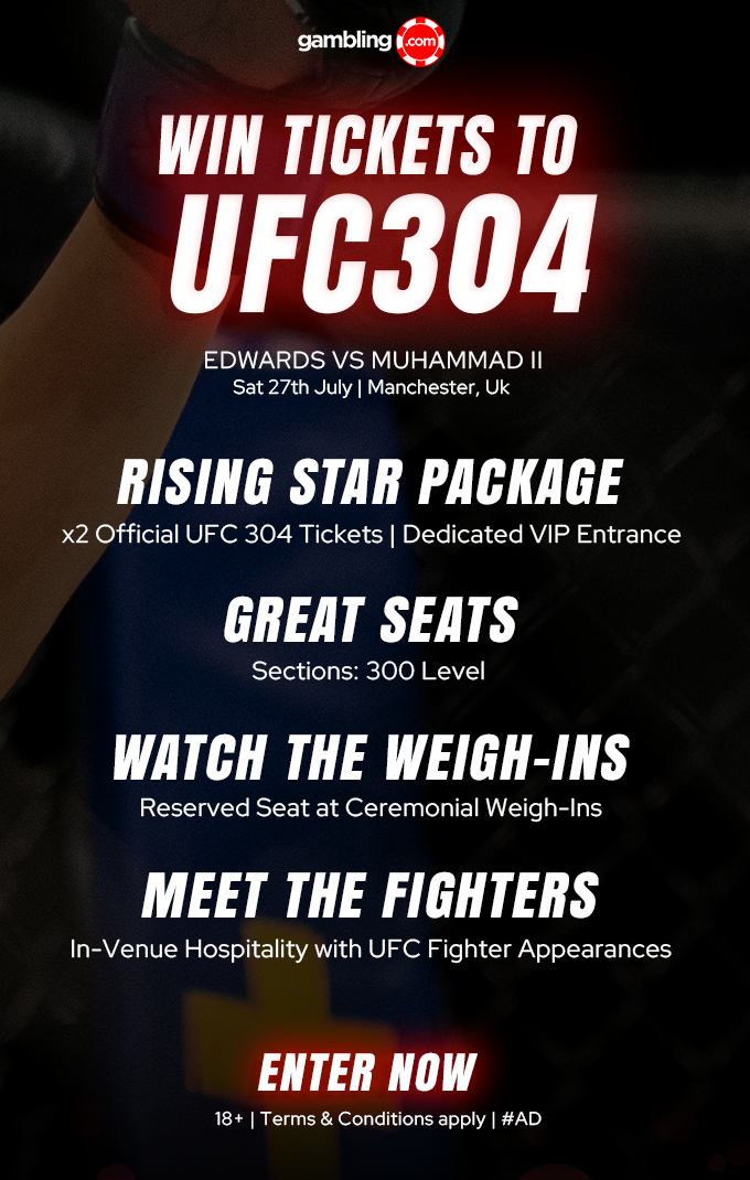 Win a trip to UFC 304 with Gambling.com