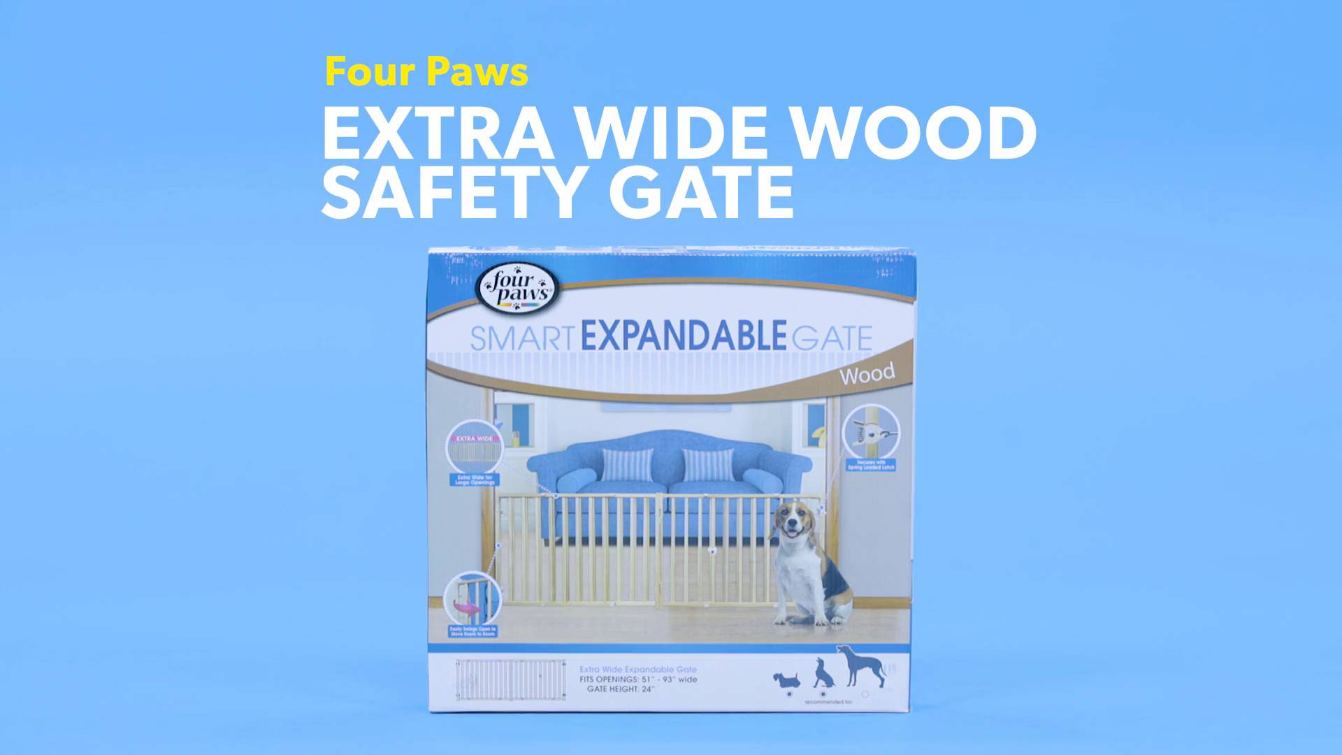 Four paws deals smart expandable gate