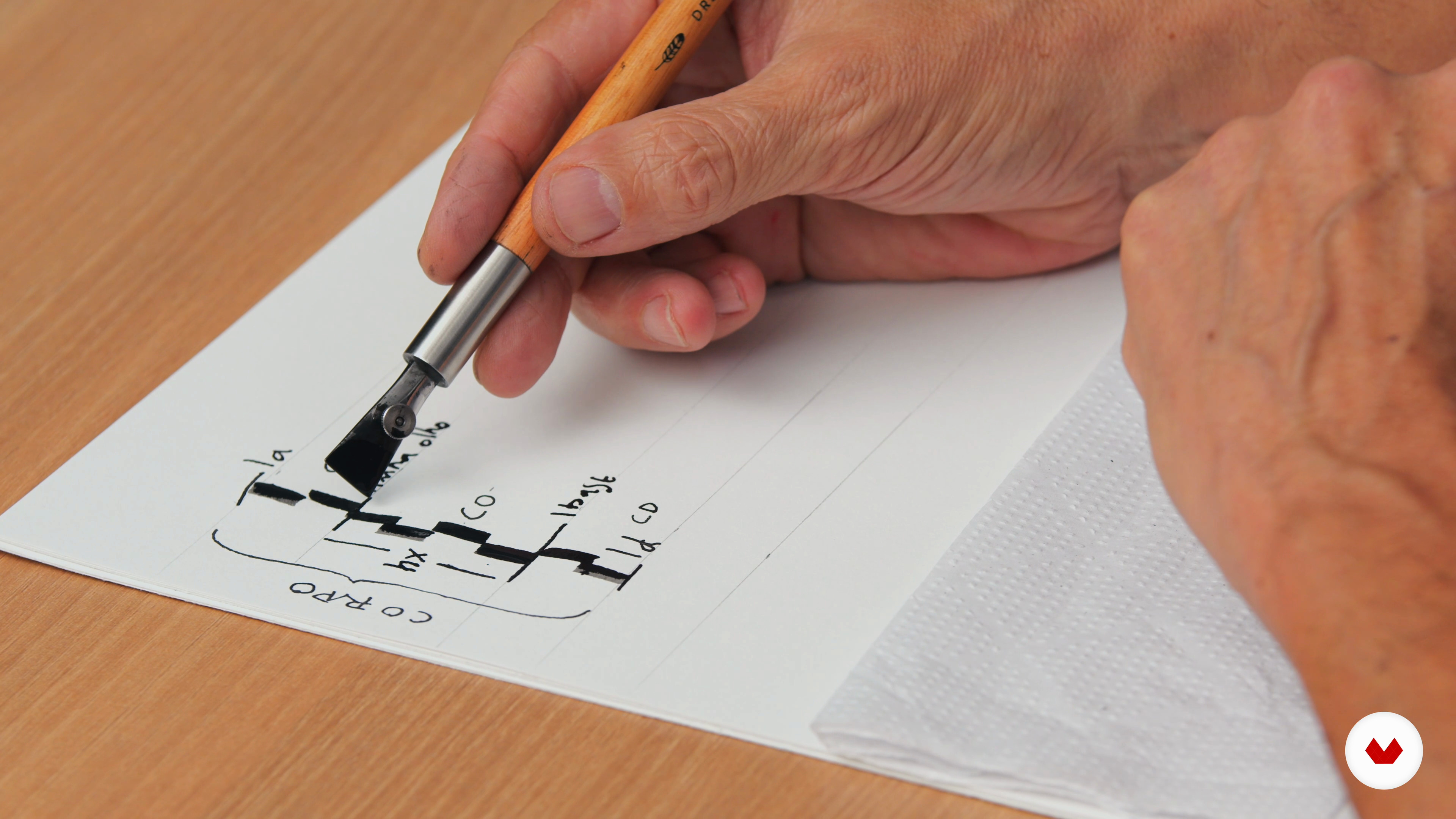 Dessiner des lettres majuscules et minuscules au stylo 1