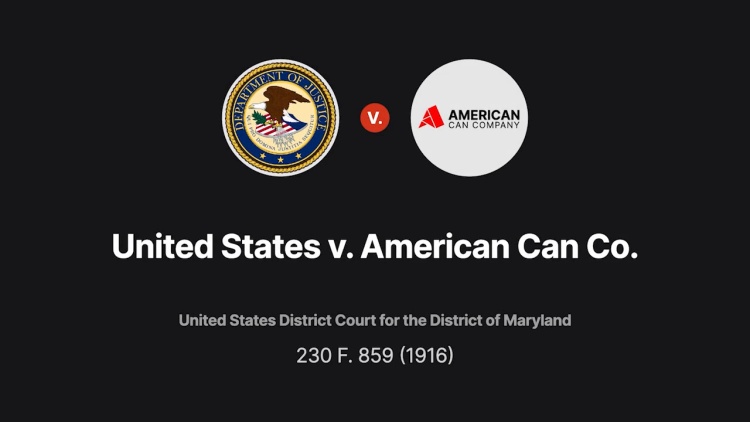 United States v. American Can Co.