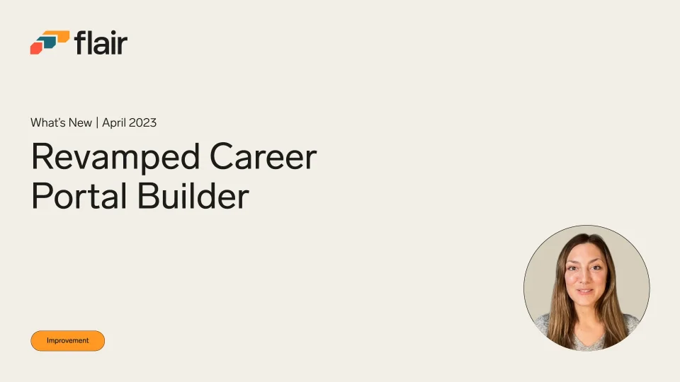 Revamped Career Portal Builder