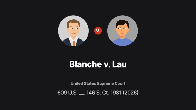 Blanche v. Lau