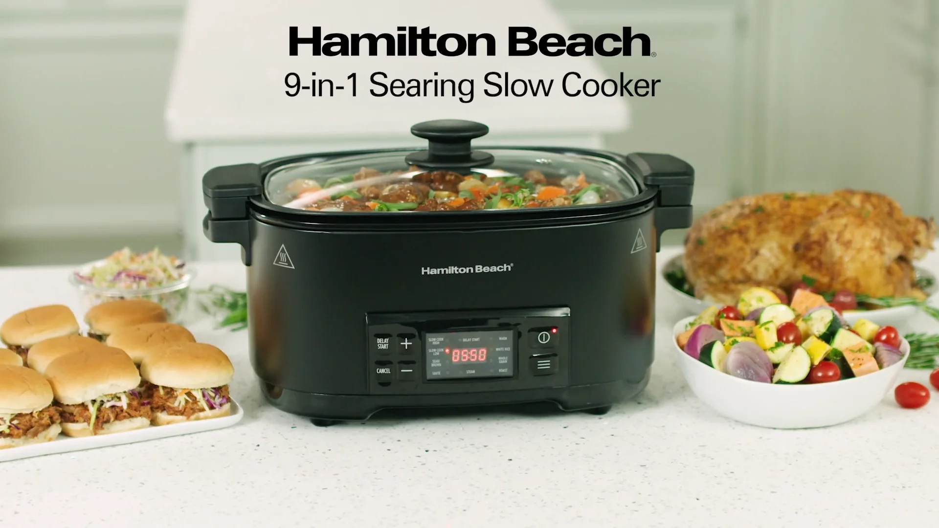 Hamilton Beach 9-in-1 Searing Slow Cooker - 33604 | HamiltonBeach.com