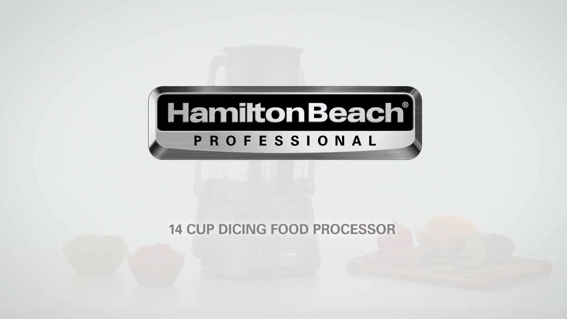 Best Buy: Hamilton Beach Professional 14-Cup Food Processor Gray 70825