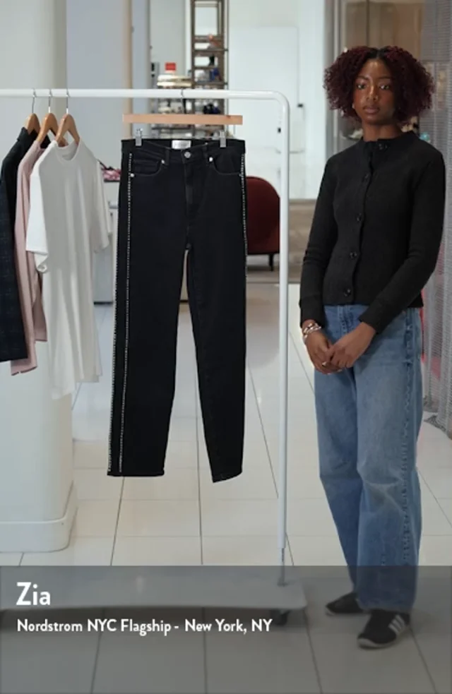 FRAME Le Sleek Studded Straight Leg Jeans | Nordstrom FRAME Le Sleek Studded Straight Leg Jeans | Nordstrom