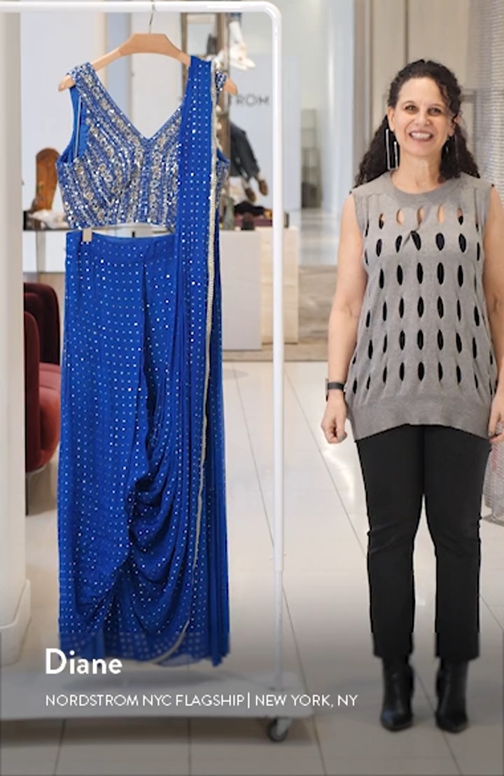 sari様 Sani Zian Drape Saree | Nordstrom