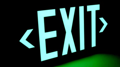 1 Sided, Green Background. Glowing letters