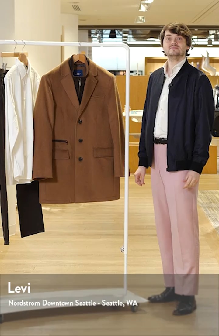 Hart Schaffner Marx Ellington Wool & Cashmere Overcoat with