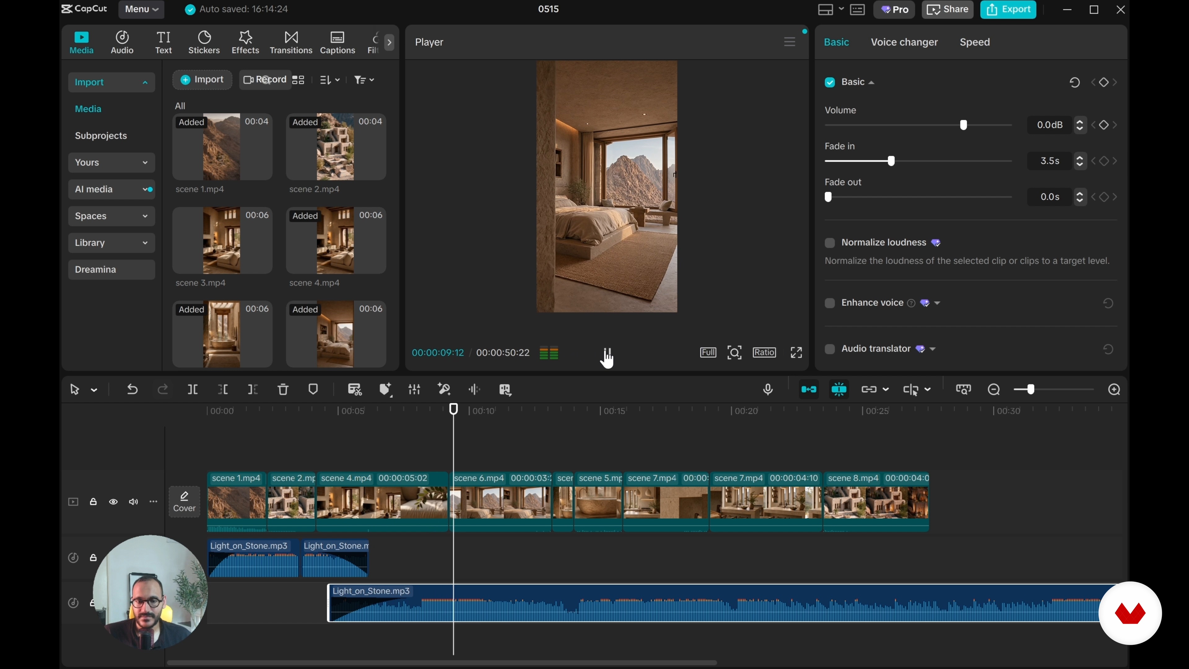 Syncing, polishing, and exporting the final reel