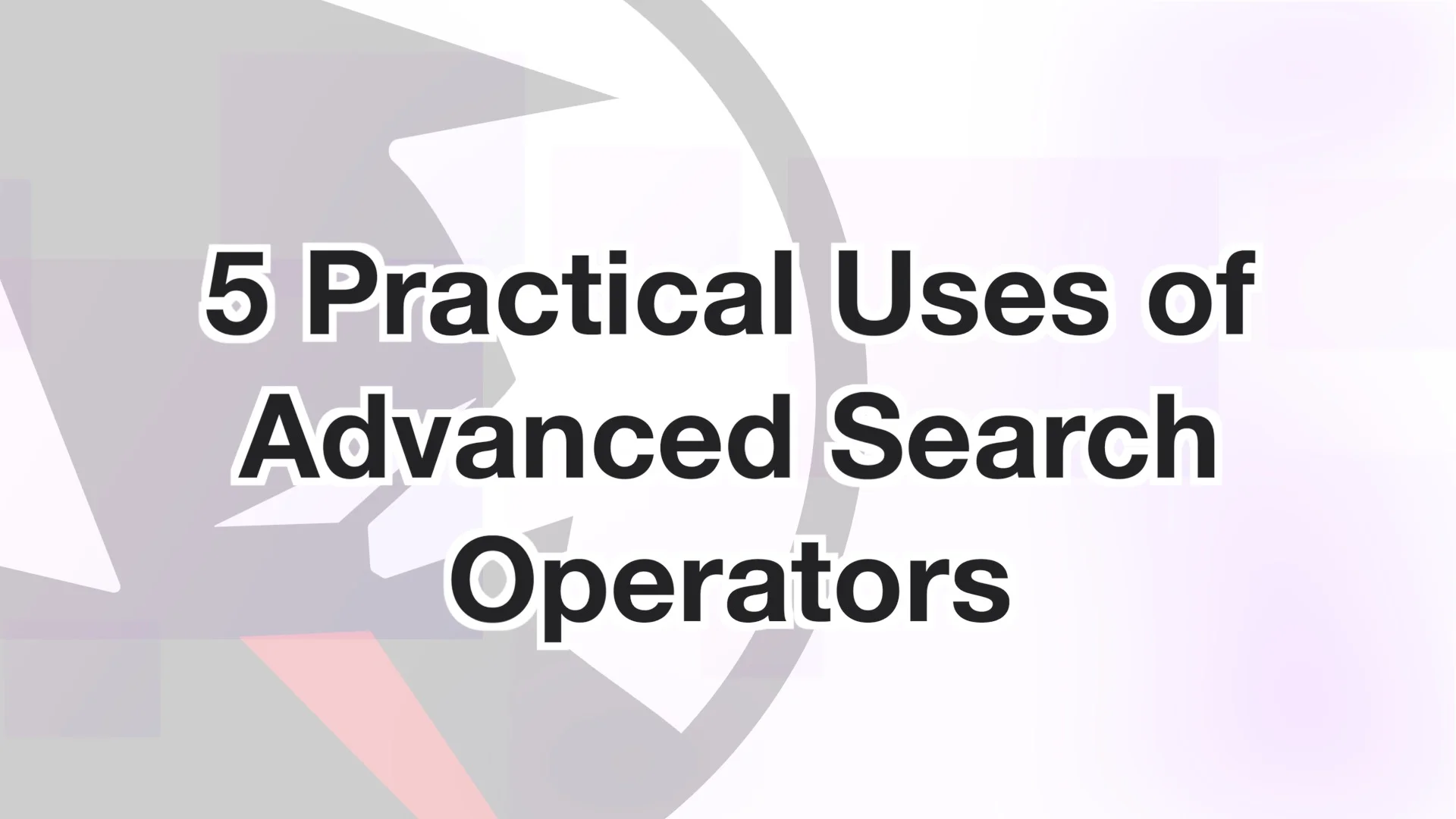 Google Search Operators: A Guide to Basic & Advanced Operators📌 Ganhe ...