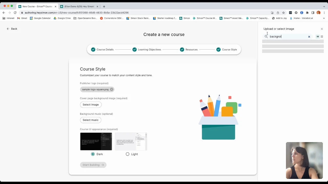 Creating a New Simon Course