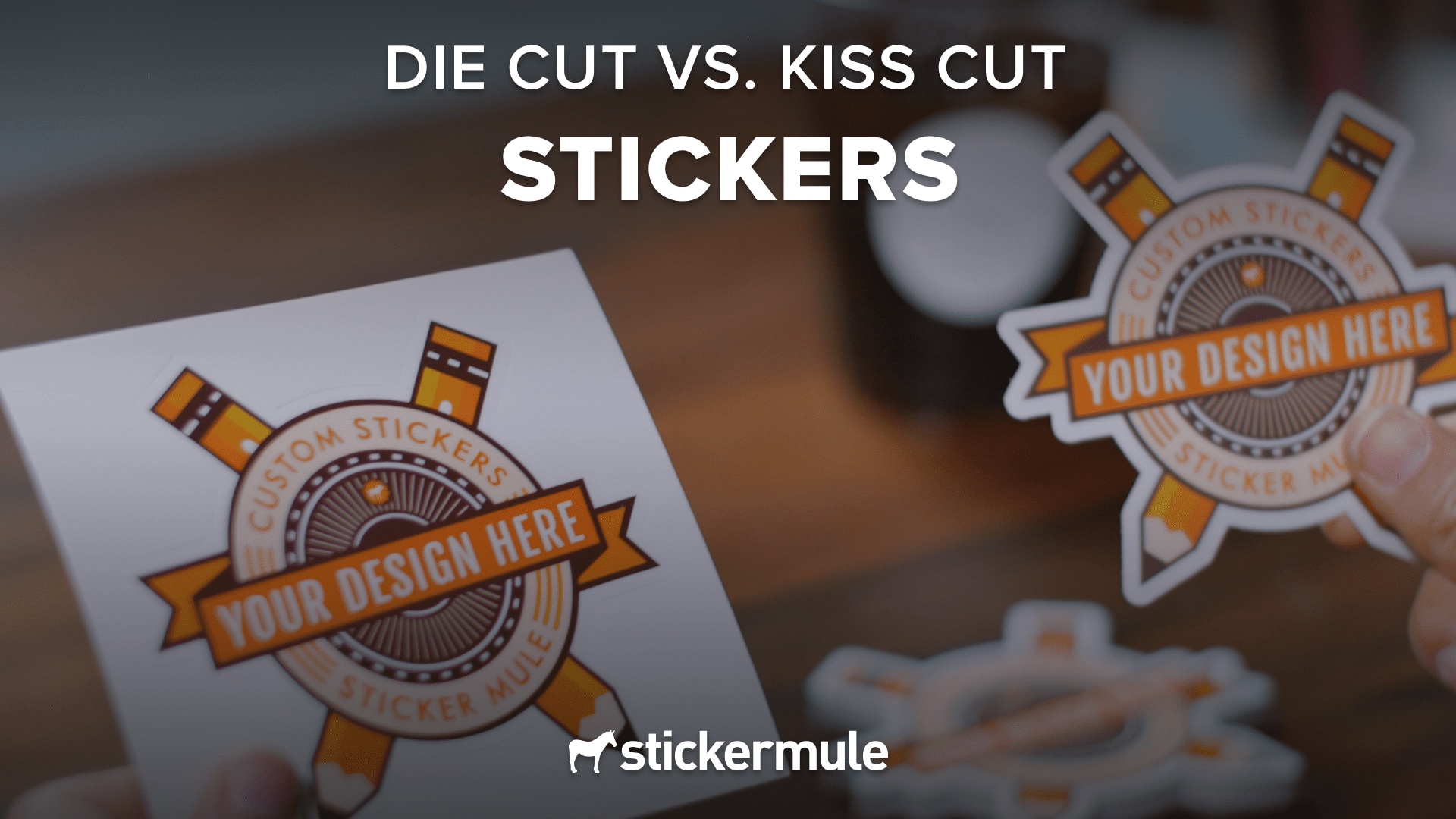 What is the difference between die cut and kiss cut stickers? Sticker