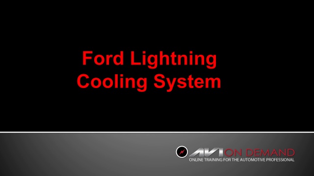 Ford Lightning Cooling System