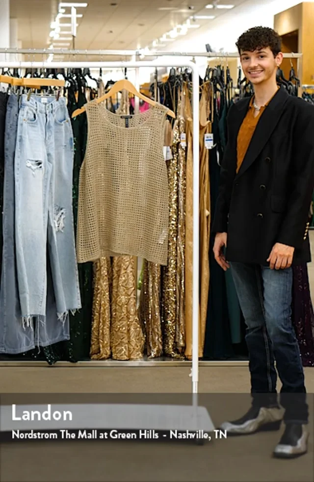 Eileen Fisher Sheer Organic Linen Sleeveless Sweater Nordstromrack