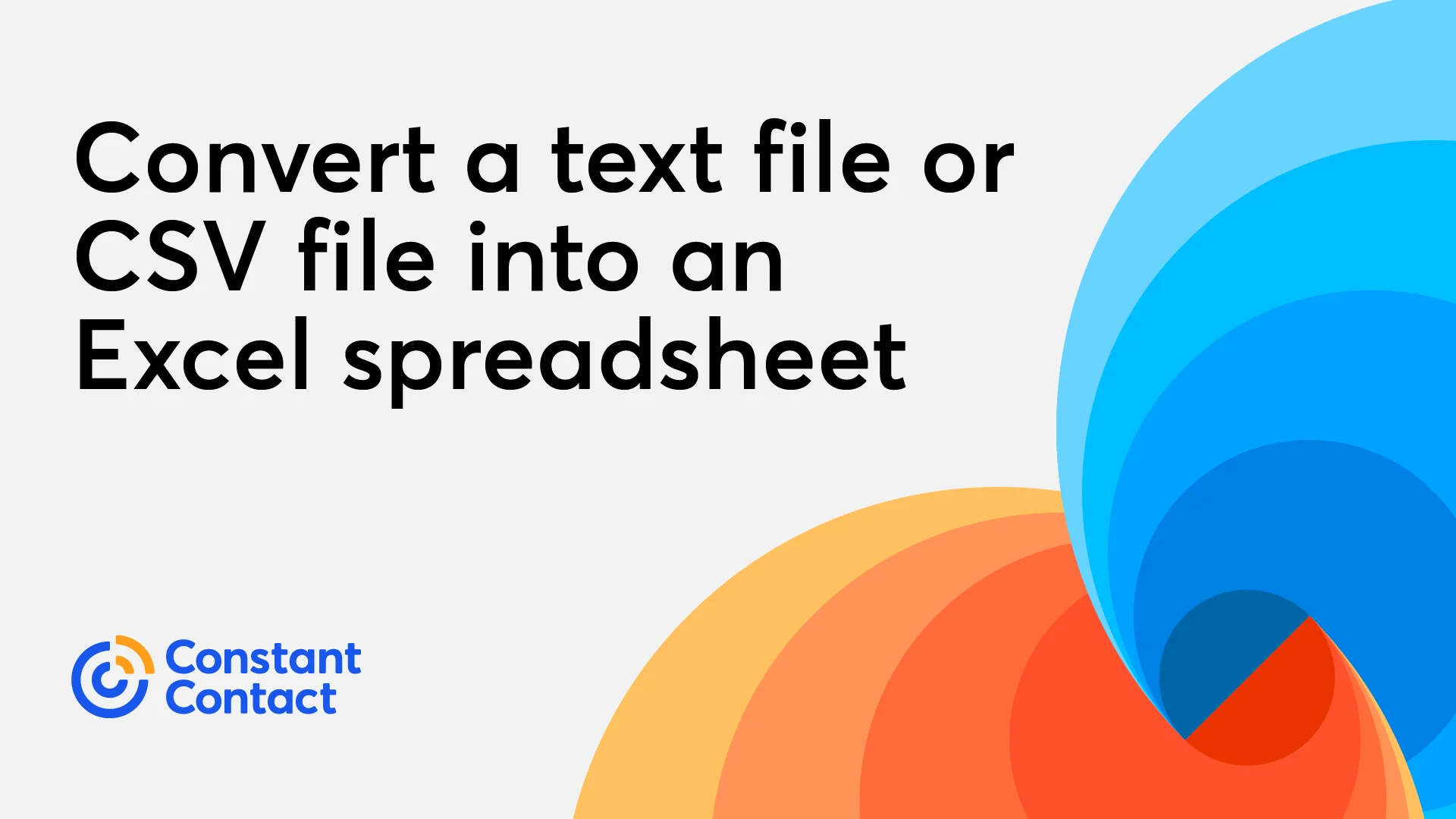 Convert a text file or CSV file into an Excel spreadsheet