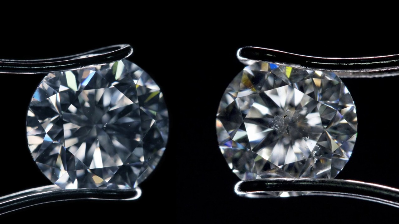 Diamonds of the same clarity grade can look very different