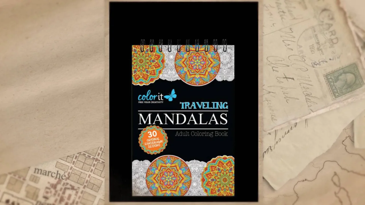 Mini Mandala: Travel Size Coloring Book, On the Go Mini Coloring Book for  Adults