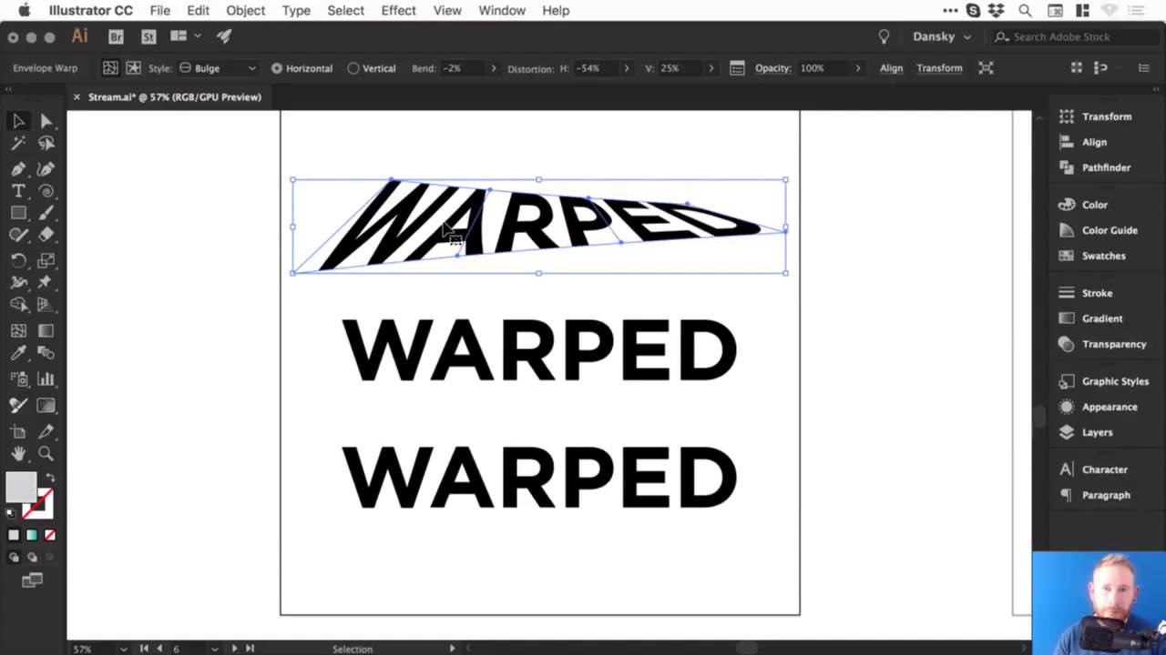 Puppet Warp Tool Illustrator 