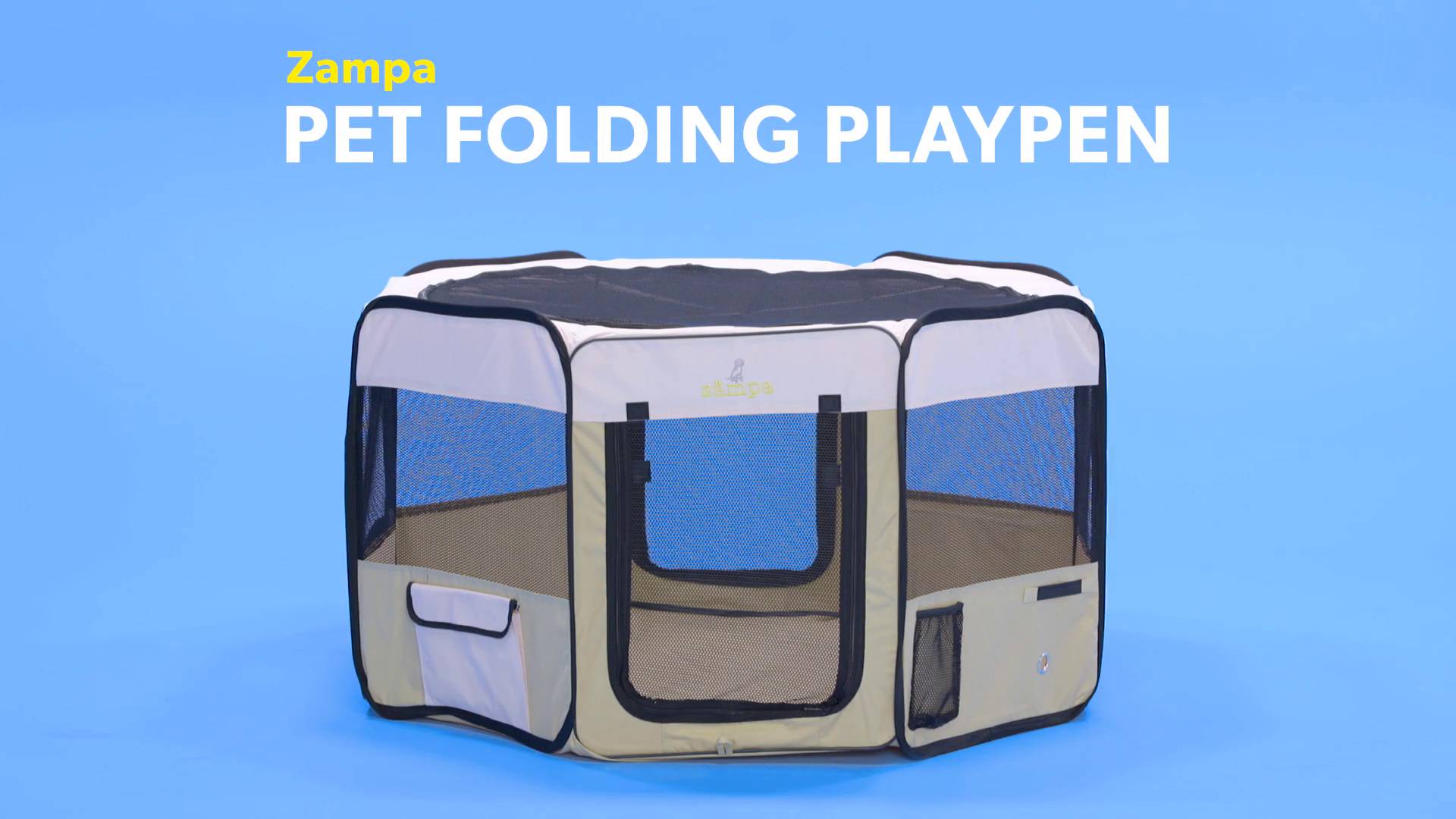 Zampa folding shop pet playpen