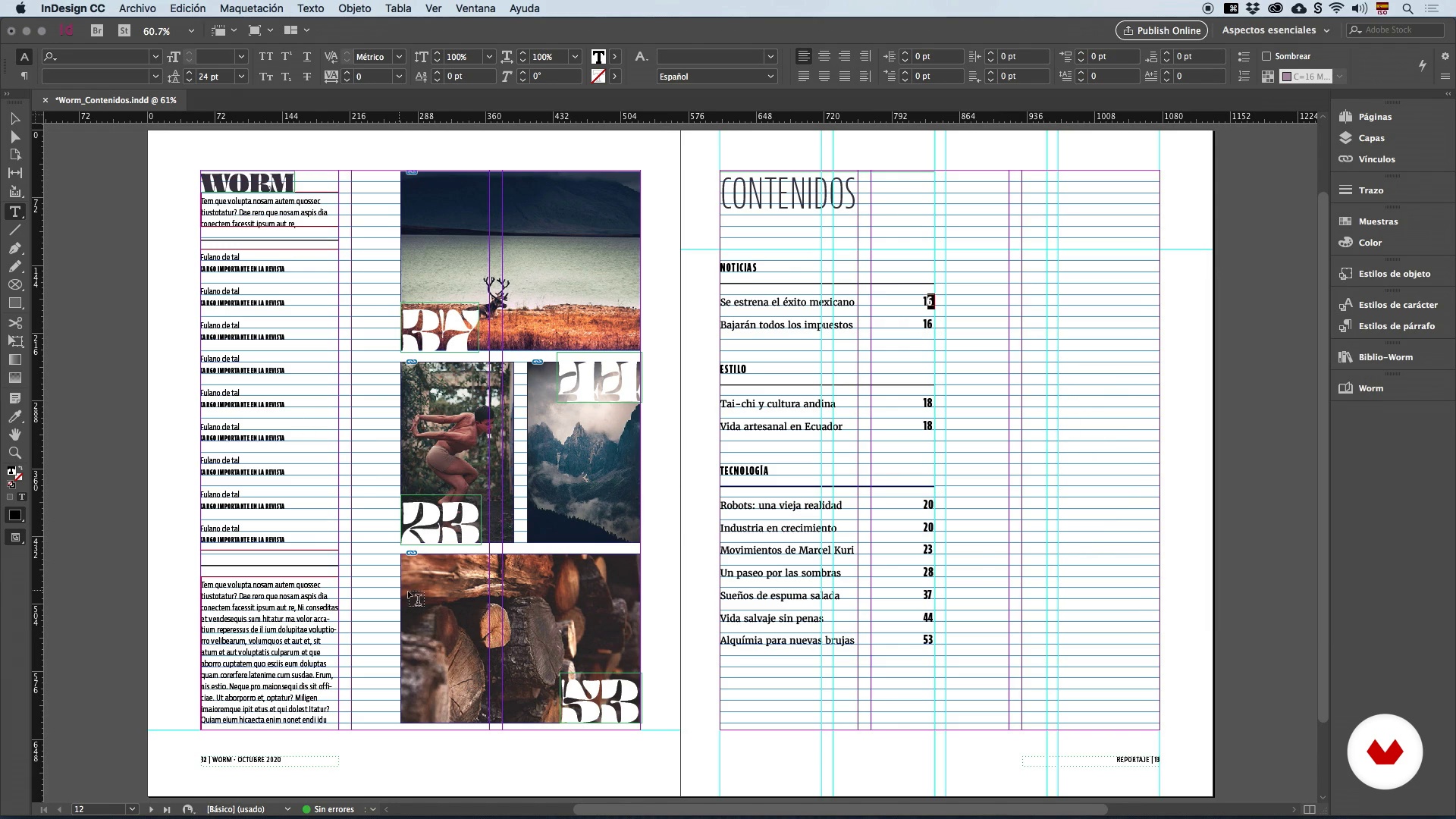 table of contents in adobe