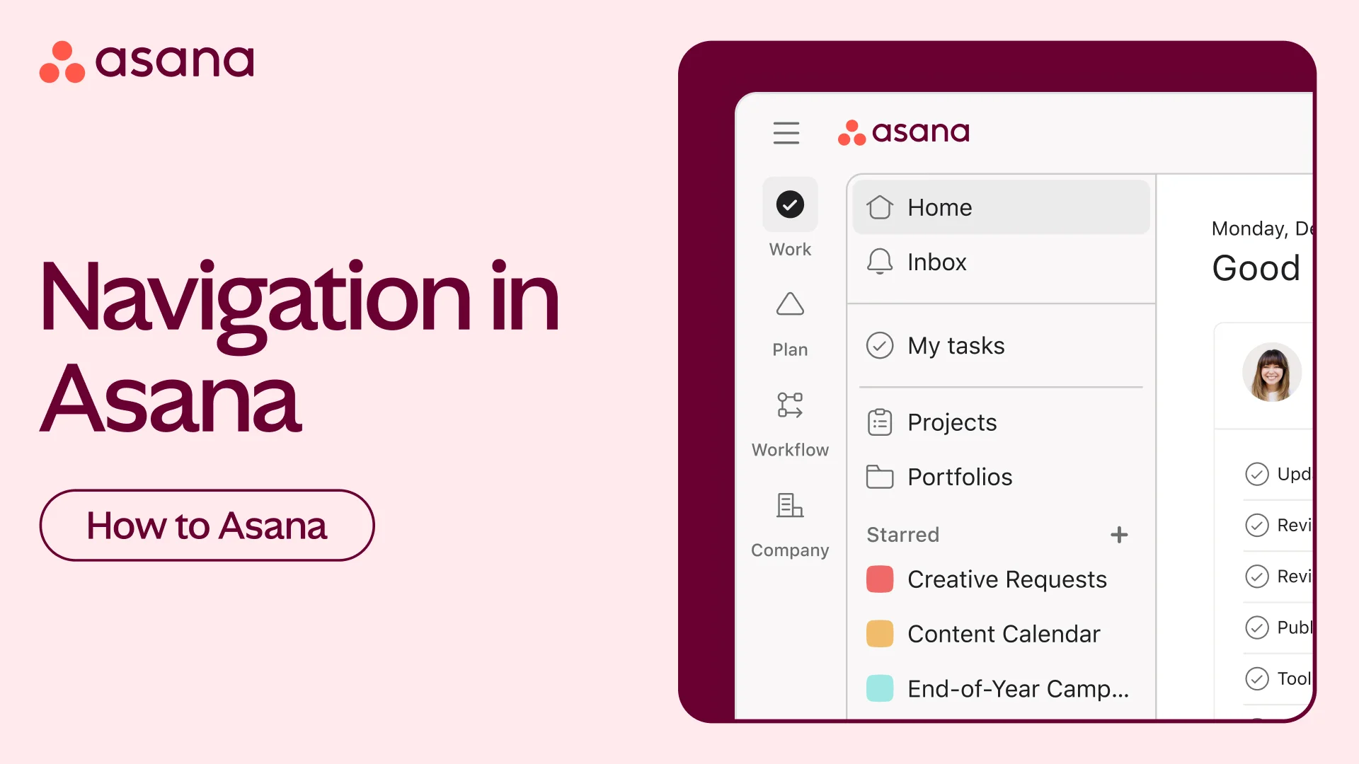 Asana のインターフェイスをマスターする: 主な機能とナビゲーションの 