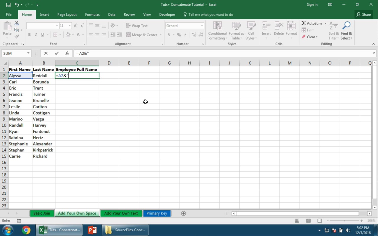 How To Concatenate In Excel To Combine Text Strings