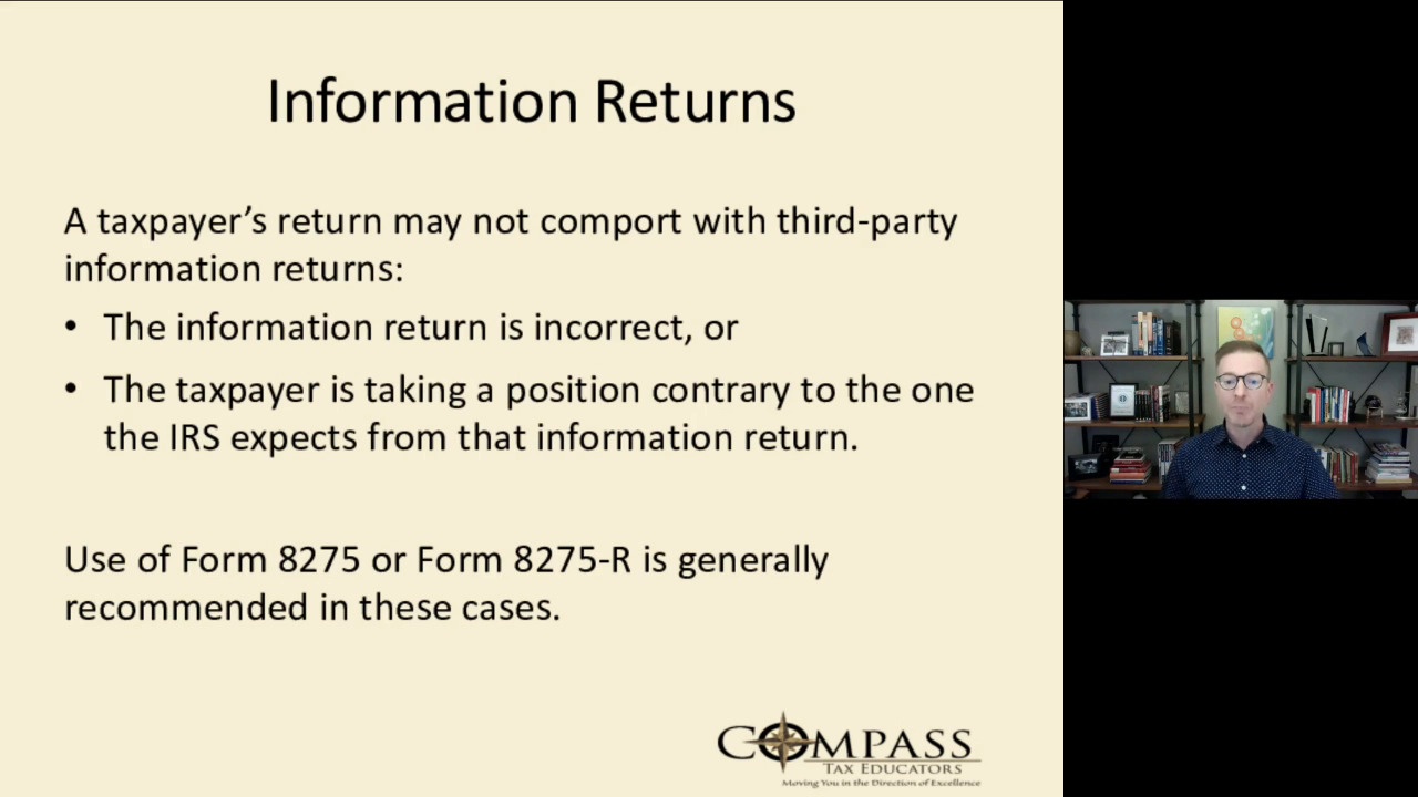 Disclosing Tax Return Positions