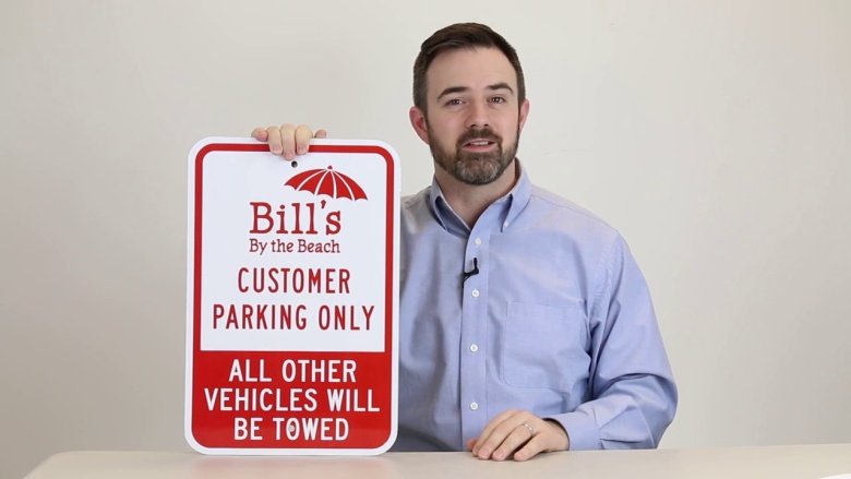 Customer Parking Signs