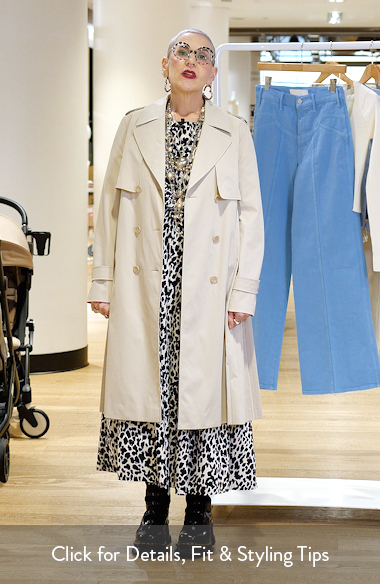 Soia & Kyo Elanor Pleated Trench Coat | Nordstrom