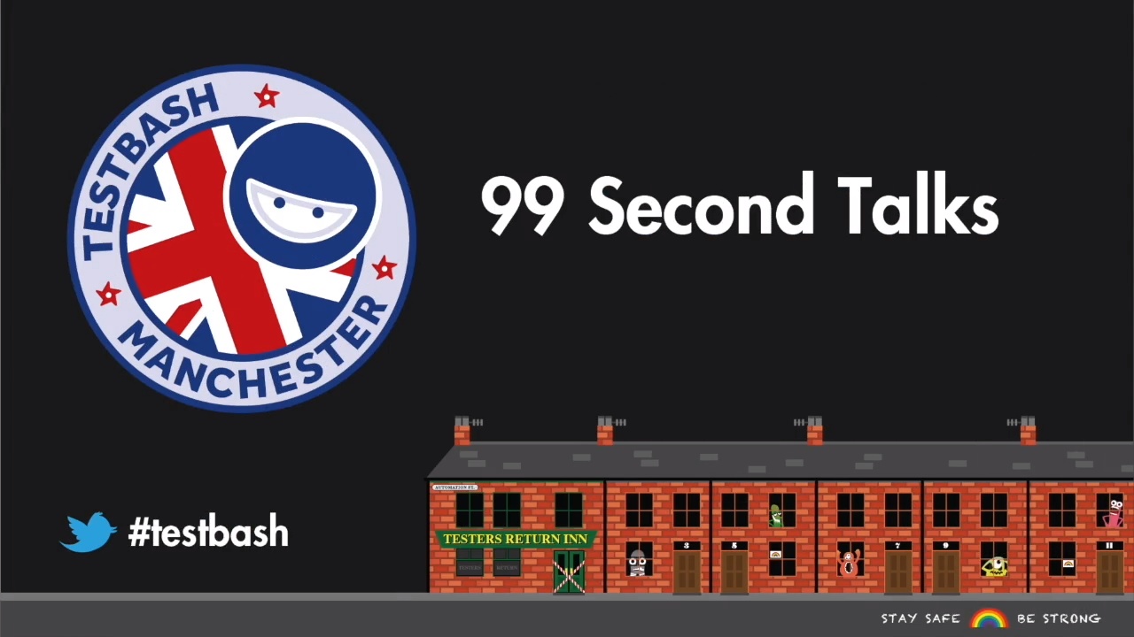 99 Second Talks - TestBash Manchester 2020  image
