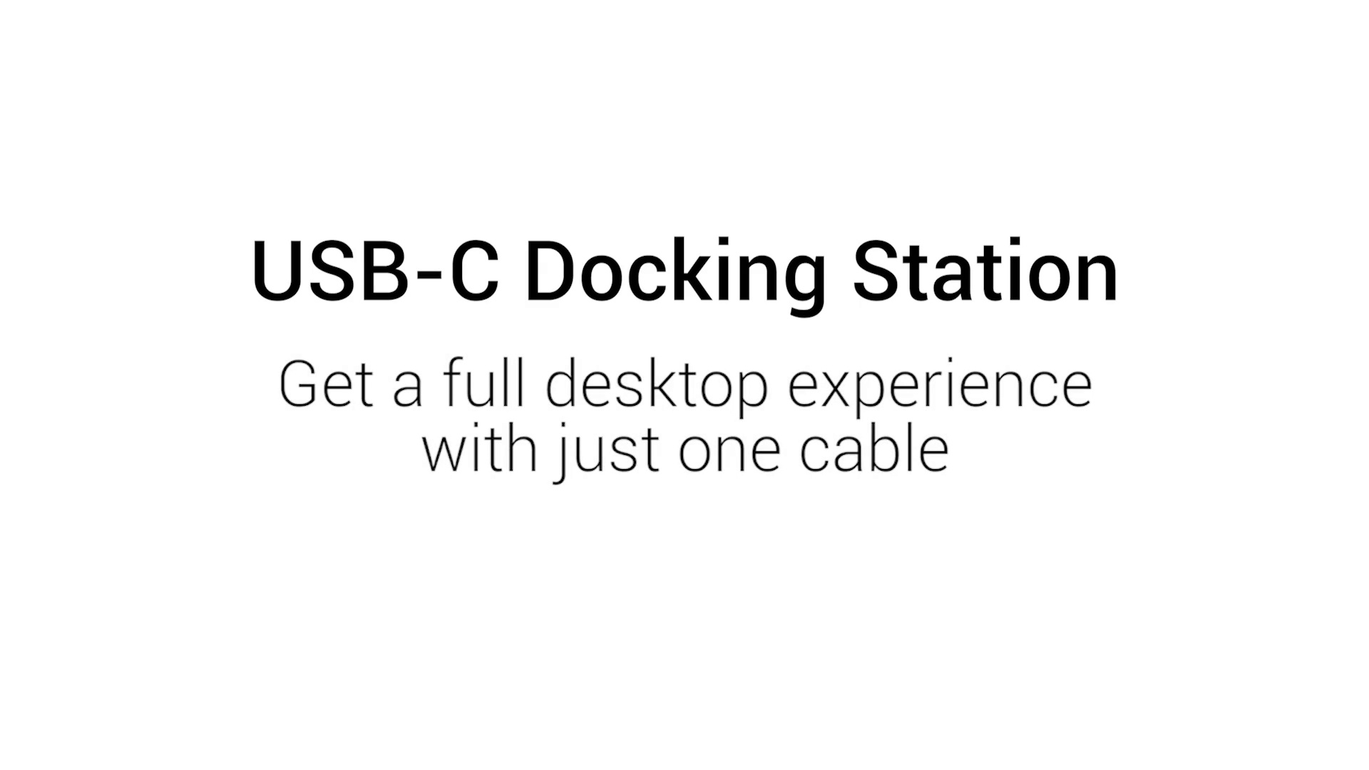 Video Preview - USB-C Docking Station