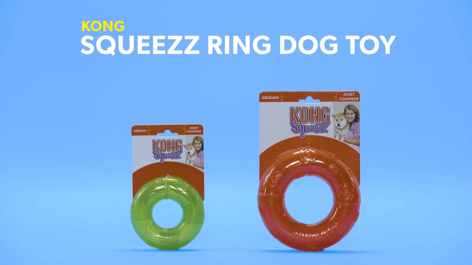 Kong squeezz ring outlet dog toy