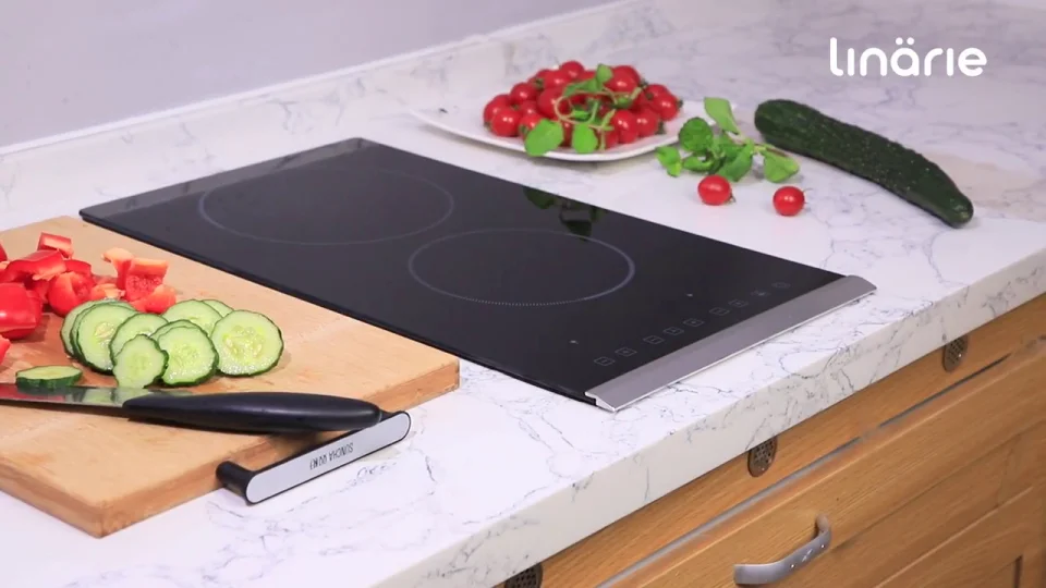 Induction Cooktop Small Two Burner Stove Linarie 30cm Domino