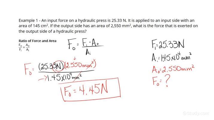 how-to-find-the-force-exerted-by-a-hydraulic-press-physics-study