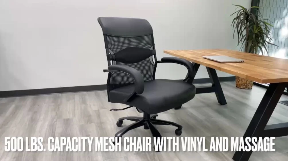 Extra Wide Big & Tall 500 Lbs. Capacity Mesh Office Chair w/ Fabric