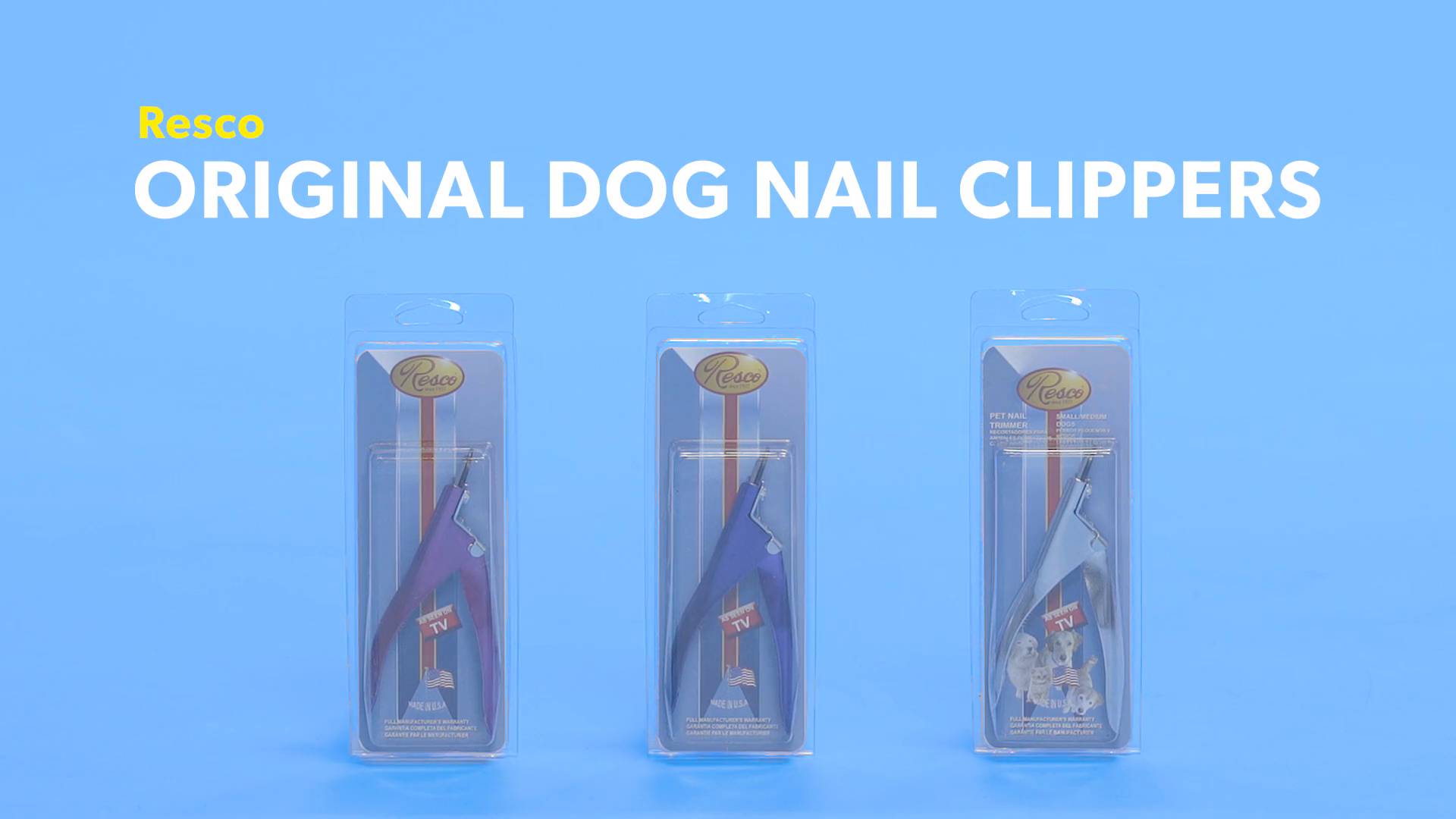 Free Shipping Resco Original Dog Nail Trimmer New Chrome 