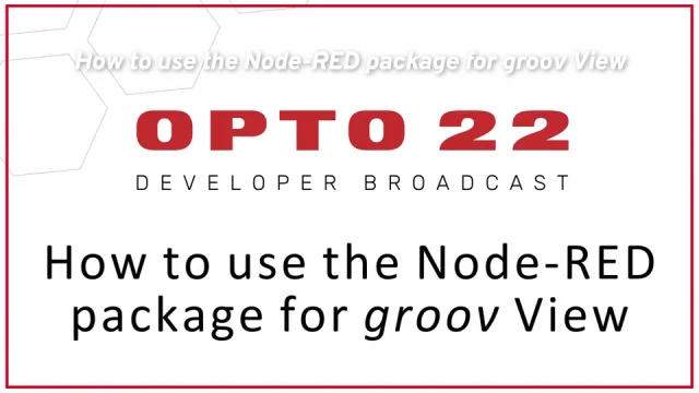 Opto 22 - Playlist: groov View