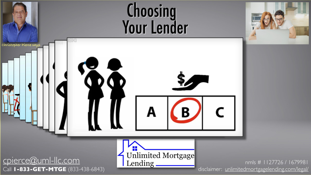 How Do I Choose The Right Lender For Me? Unlimited Mortgage Lending