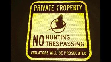 Private Property No Hunting No Trespassing Sign
